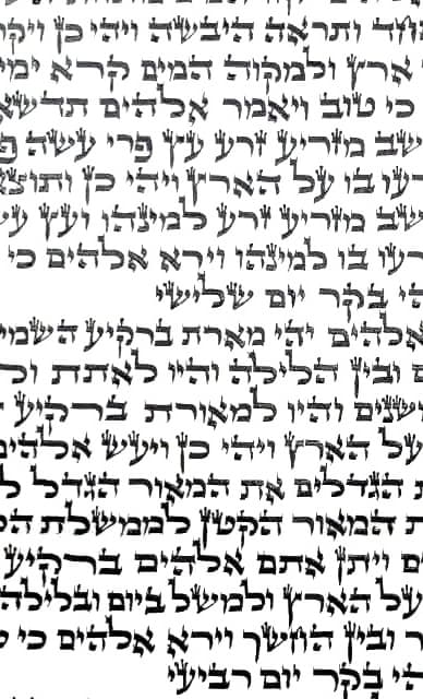 Torah Scroll - Ari Script - Mehudar Min HaMehudar