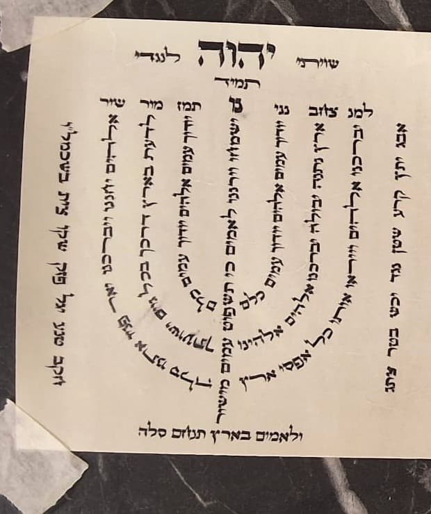 פיטום הקטורת עם למנצח בצורת המנורה - מהודר