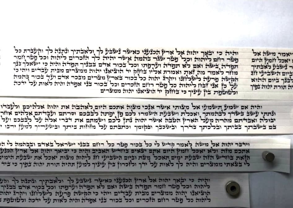 Tefillin Parshiyot - Beit Yosef Script