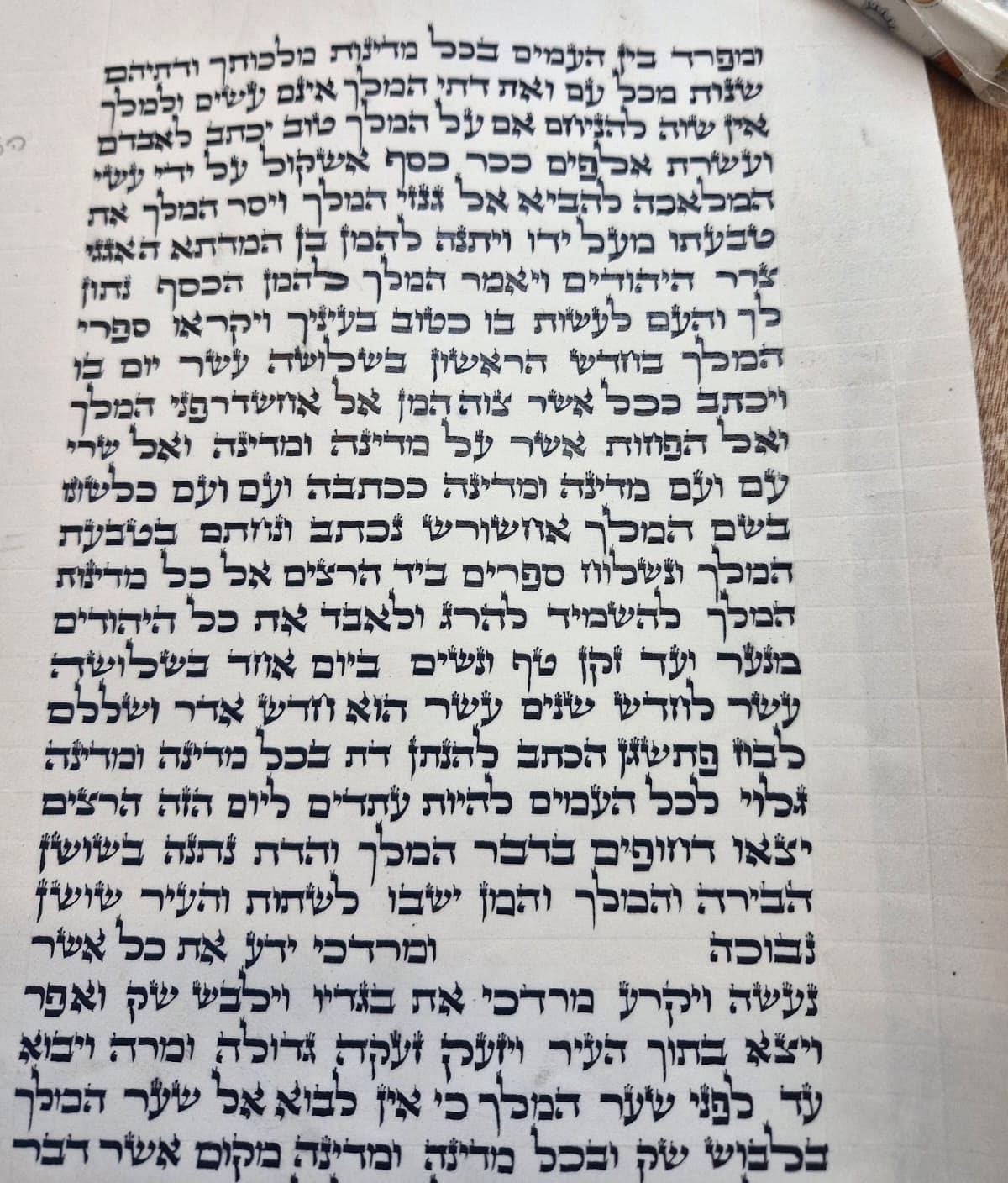 מגילת אסתר - מהודר - (48 שורות)